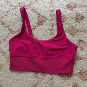 Hot Pink Beach Riot Scoop Sports Bra